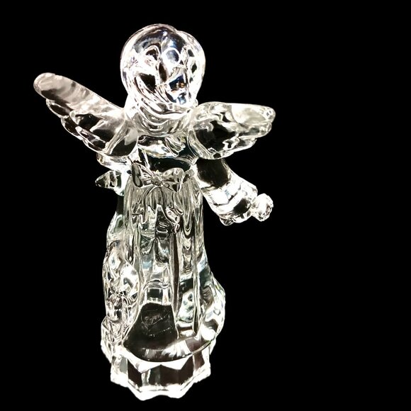 Mikasa Lead Crystal Angel Figurine “Angelic Harmony” Germany 7" - Picture 5 of 13